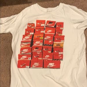 Nike shoe box athletic youth shirt